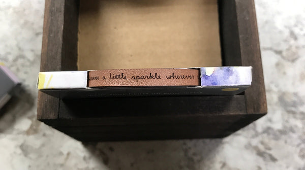 Rose Gold "she leaves a little sparkle wherever she goes" Bracelet