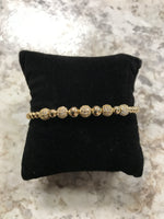 Beaded Gold Cuff