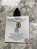 Hail Mary Gold Necklace