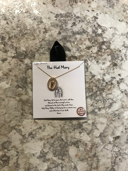 The Hail Mary Necklace Gold