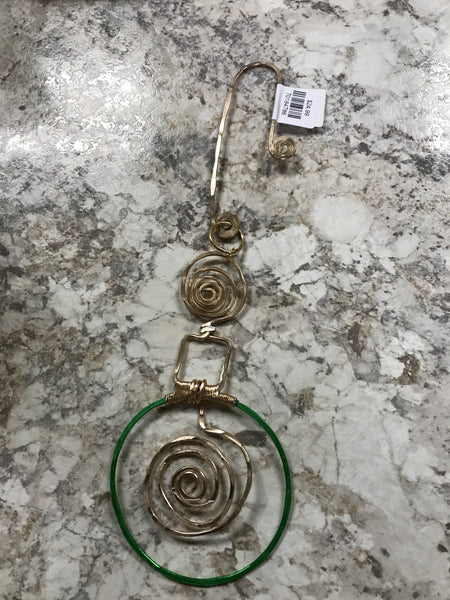 Green and Gold Ornament