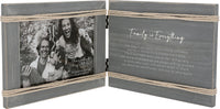 Family is Everything - 8.5" x 6.5" Hinged Sentiment Frame (Holds 7" x 5" Photo)