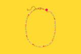 Beaded Necklace - Multi-Colored Beads - Chloe