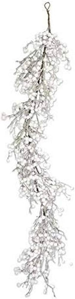 White Flocked Berry Garland