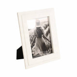 White 5x7 in. Rectangular Marble Border Solid Photo Frame