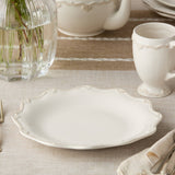 Heritage Scroll Dinner Plate – Classic Curves in Stoneware