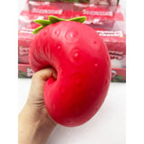 Jumbo Strawberry Squeeze Toy: RED / ONE(4)