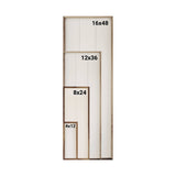 Love You More White: 8 x 24 x 1.5