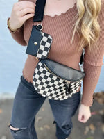 Checkmate Bum Bags: Brown