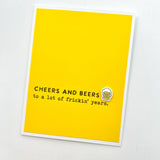 Birthday Cheers and Beers funny card