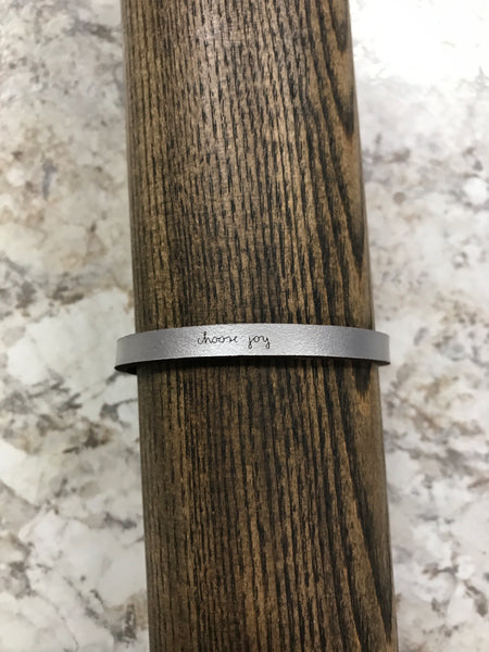 Silver "choose joy" Bracelet