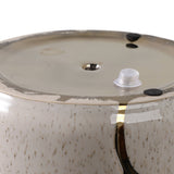Plant Pot Set of 2 - Ivory/Gold Ceramic Resin Clouds, 6/7 in