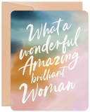 Brilliant Woman Blank Encouragement Card