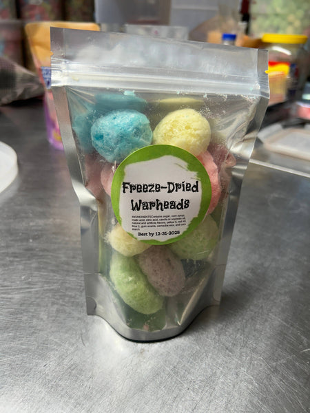 Freeze dried warheads 