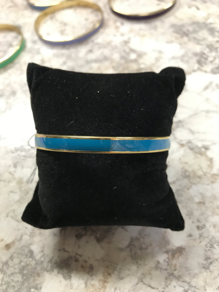 Deep Blue Gold Bangle