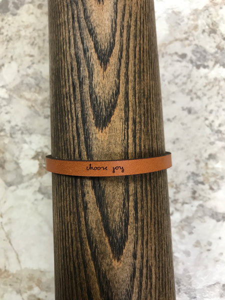 Brown "choose joy" Bracelet