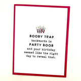 Booby Trap Party Boob birthday card