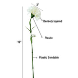 19.5"-Real Touch Needle Petal Modern Look Carnation: Dusty Rosewood