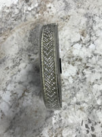 Chevron Crystal Trim in Platinum
