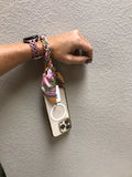 Purse/Phone Accessory-  Pink & Blue & White