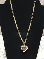 Gold Chain Heart Necklace