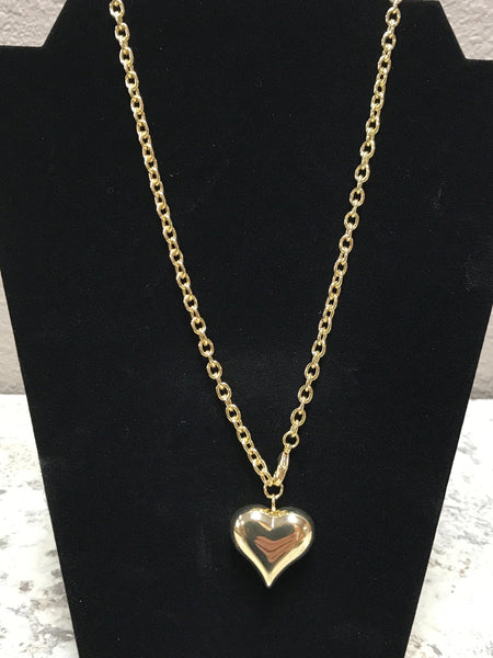 Gold Chain Heart Necklace