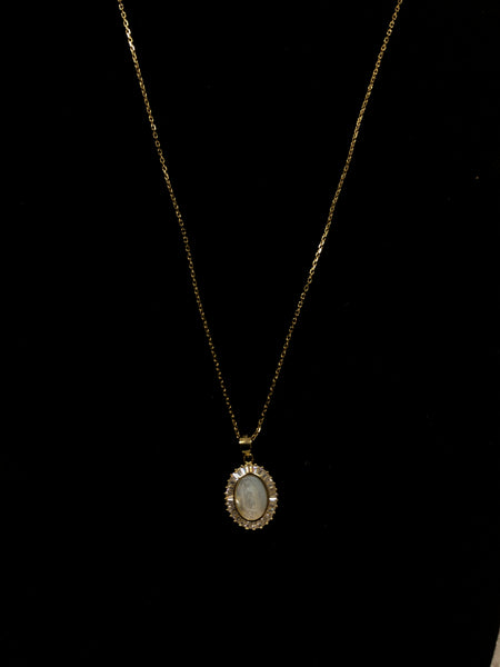 Gold Lady Guadalupe Necklace