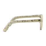 Sculpture - Gold Metal Abstract Cat Eye Glasses, 8 in.