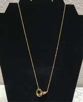 Gold Necklace with C.Z