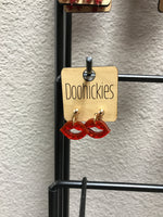 Acrylic Red Lips Earring