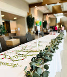 70" Artificial Grey green Eucalyptus Garland seeded