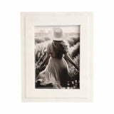 White 5x7 in. Rectangular Marble Border Solid Photo Frame