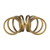 Decorative Sculpture - Gold Metal Slinky Ring, 11 in.