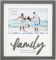 Family - 7.75" x 8.25" Frame (Holds a 6" x 4" Photo)
