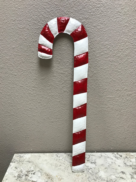 Textured Metal Candy Cane