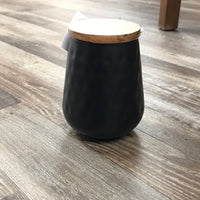 Metal Canister with wood lid