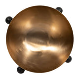 Decorative Bowl - Gold Metal Bubble with Ball Feet, 13 in.
