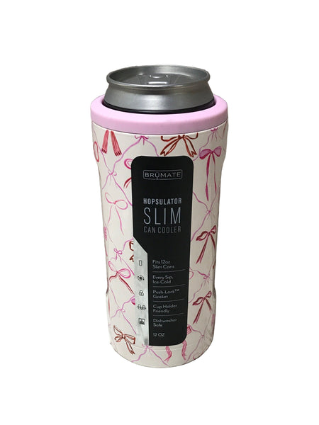 BruMate Slim Hopsulator 12oz Pink Bows