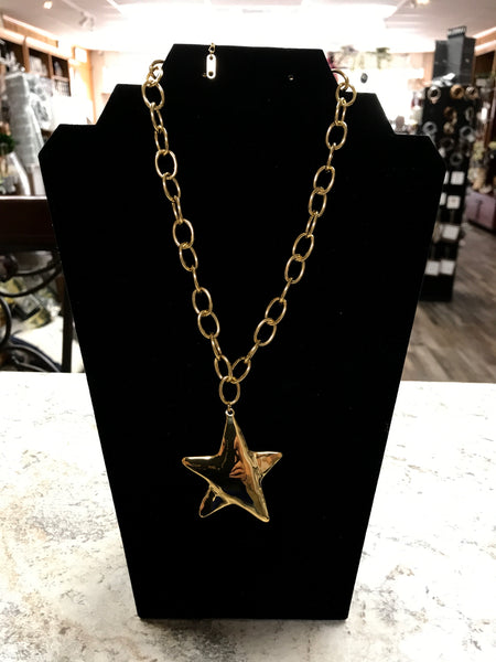 Gold Chain Star Necklace