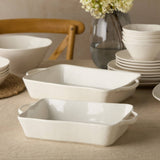 Linen Cream Medium Rectangular Baker 14in x 8.75in x 2.75in