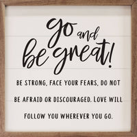 Go And Be Great White: 4 x 4 x 1