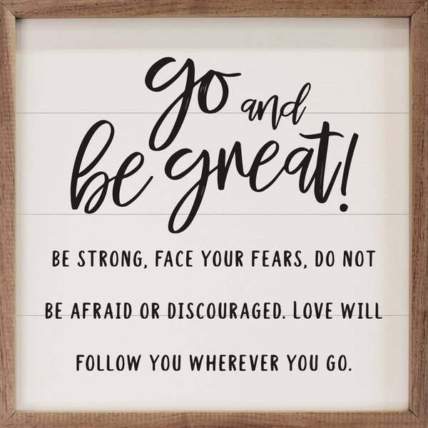 Go And Be Great White: 4 x 4 x 1