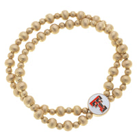 Texas Tech Red Raiders 2-Row Ball Bead Stretch Bracelet