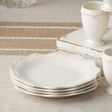 Heritage Scroll Dinner Plate – Classic Curves in Stoneware