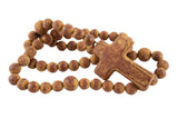 Clay Rosary-44 inches-Prayer Beads-Cross-Handmade-4 Colors: Red