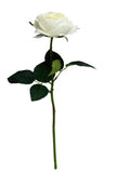 17"-Ultra Realist Real touch Cabbage Rose-Artificial : Elegant Red