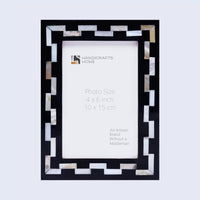 Photo Frame Pearlescent Tiptoe Collection Black Collection 5x7