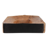 Decorative Vase - Natural Solid Wood Cut-Out Center, 18.5 in