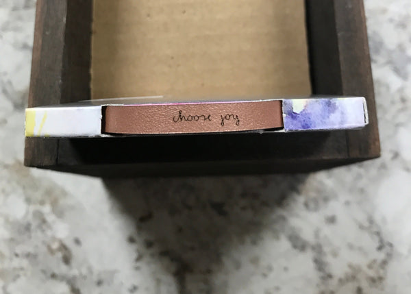 Rose Gold "choose joy" Bracelet