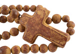 Clay Rosary-44 inches-Prayer Beads-Cross-Handmade-4 Colors: Red